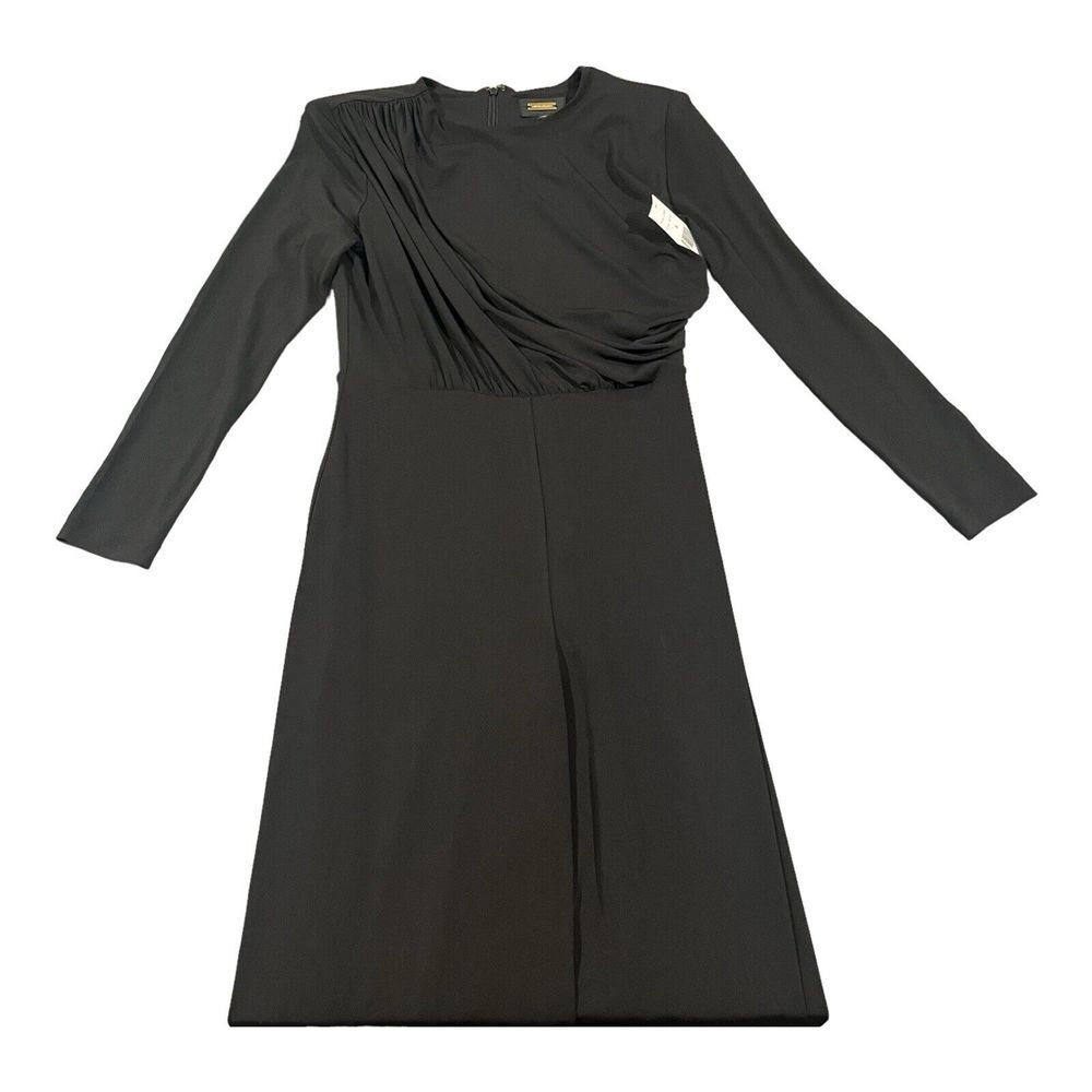 Alexia Admor Women's MILAN JUMPSUIT wide long leg long‎ sleeve Size Small NWT - Picture 3 of 16